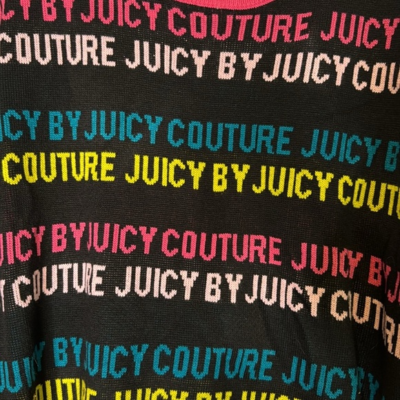 NWT JUICY Sweater Liquorice Multi Color Side Slit Size Small - Picture 4 of 8